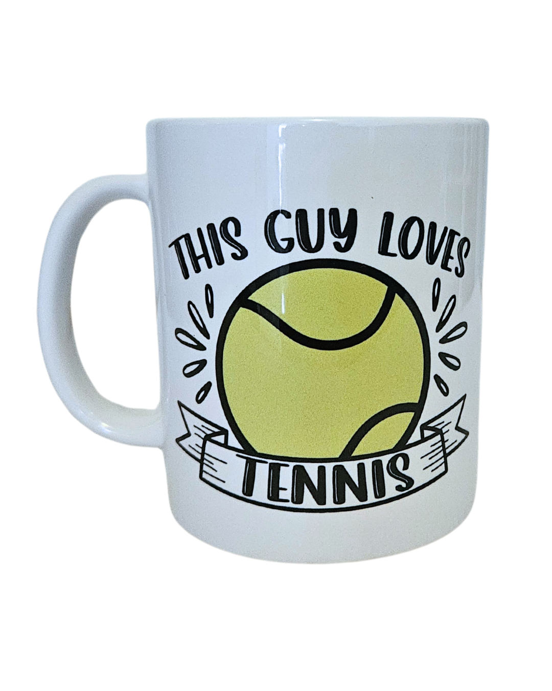 Tennis Mug "This Guy Loves Tennis " - 11 Oz