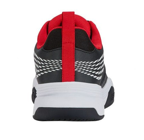 K Swiss SpeedEx Mens Tennis Shoe - Stretch Limo/White/High Risk Red