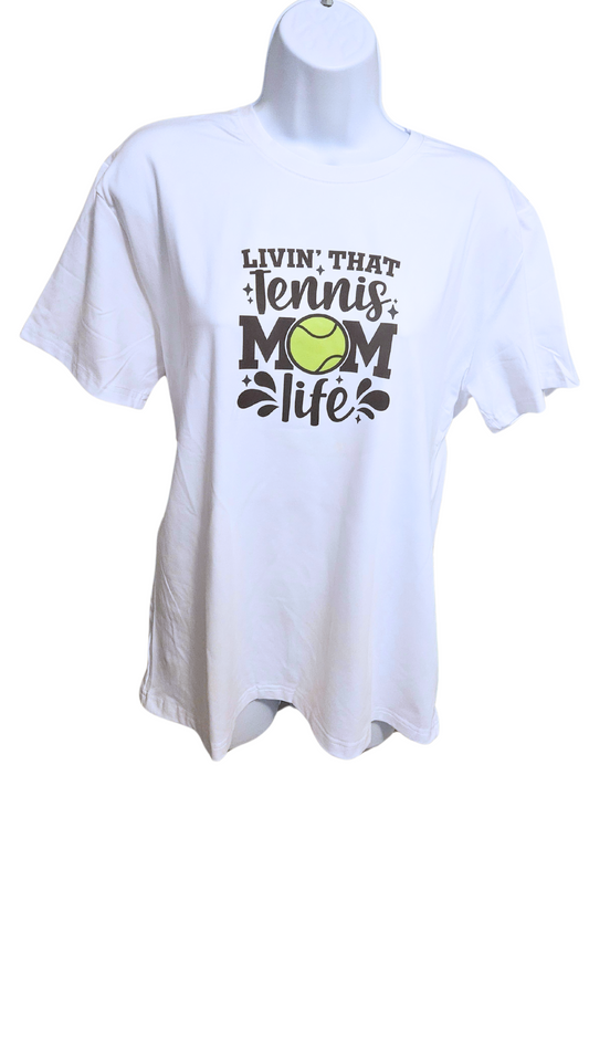 Sinnsidelin - Livin That Tennis Mom Women's Dri-fit T-shirt - Medium SKU # 509001