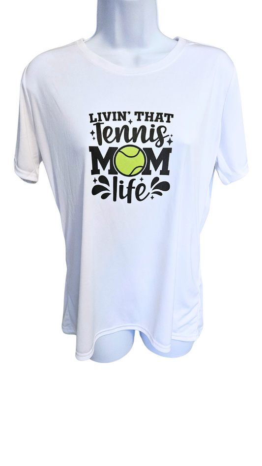 Port & Company - Livin That Tennis Mom Life Dri-fit T-shirt - SKU # 509012