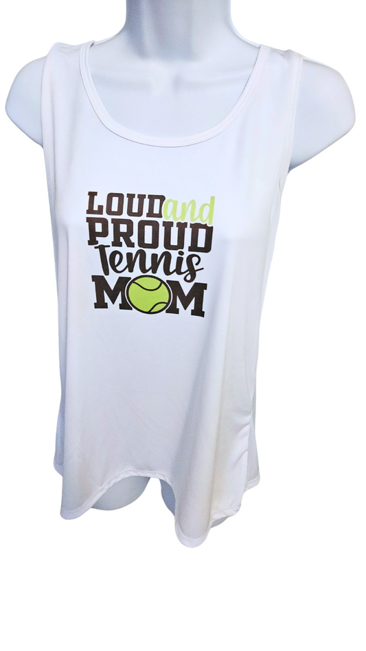 Port & Company -Loud and Proud Tennis Mom Dri-fit Tank Top - Large - SKU # 509019
