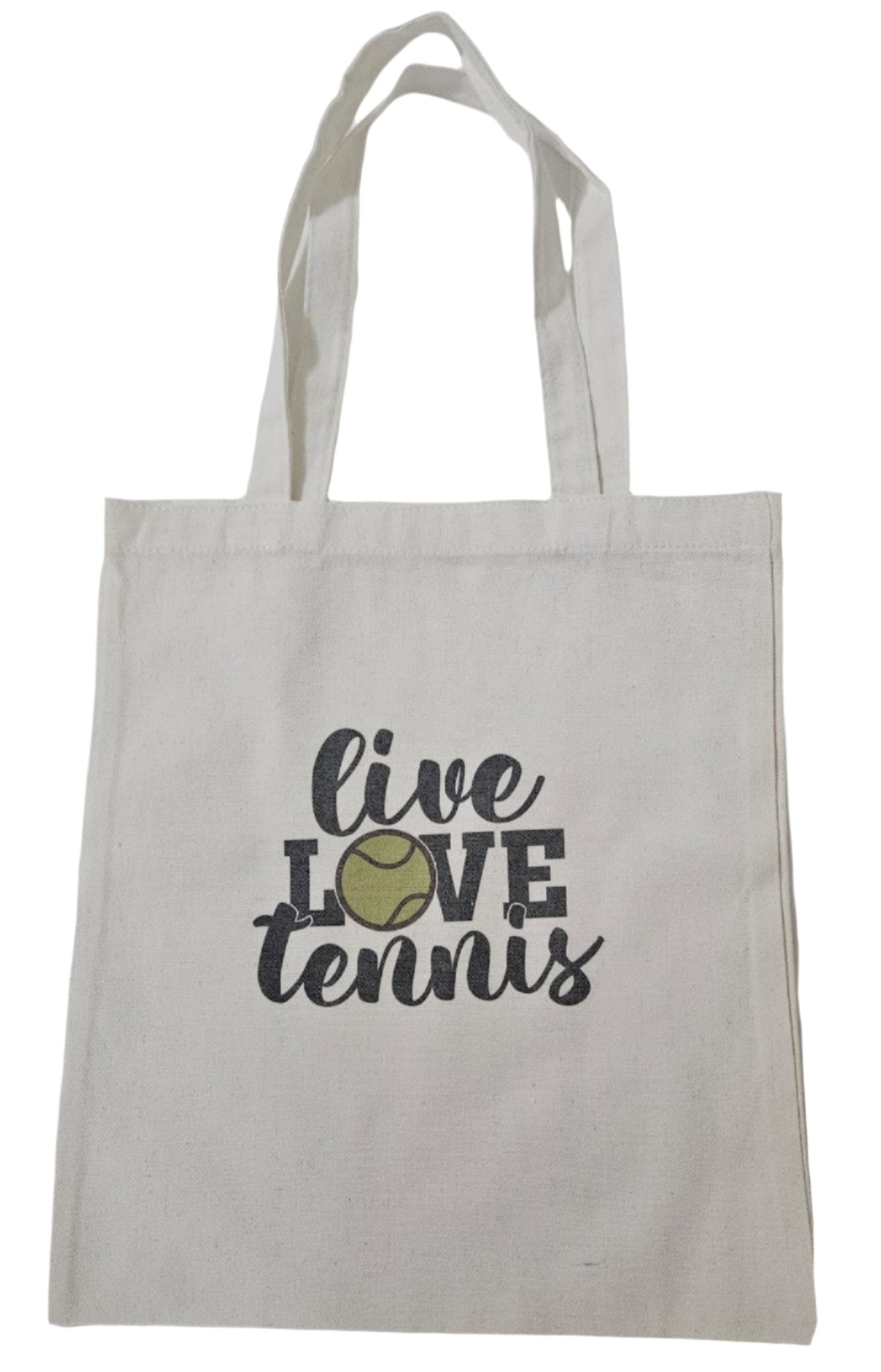 Canva Bag Vintage Style "Live, Love, Tennis"