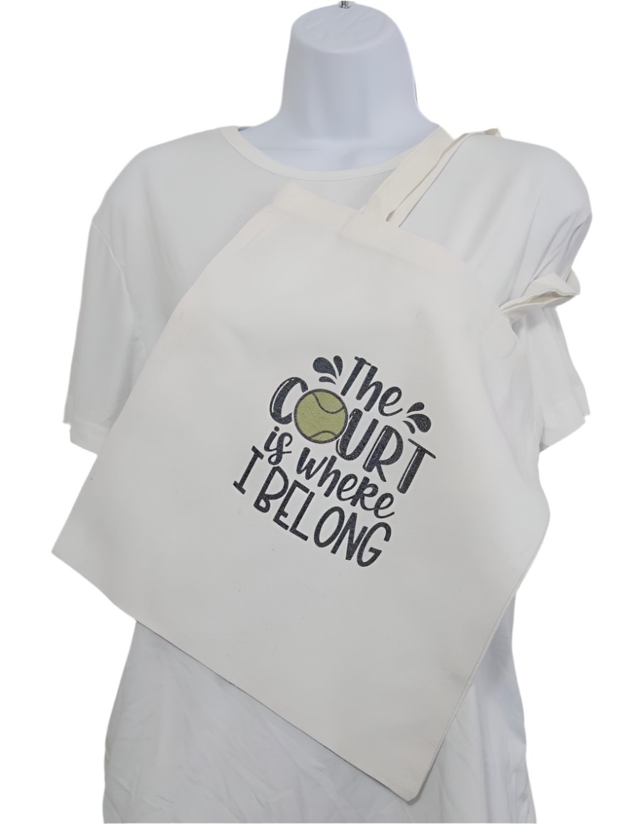 Canva Bag Vintage Style "The Court is where I Belong"