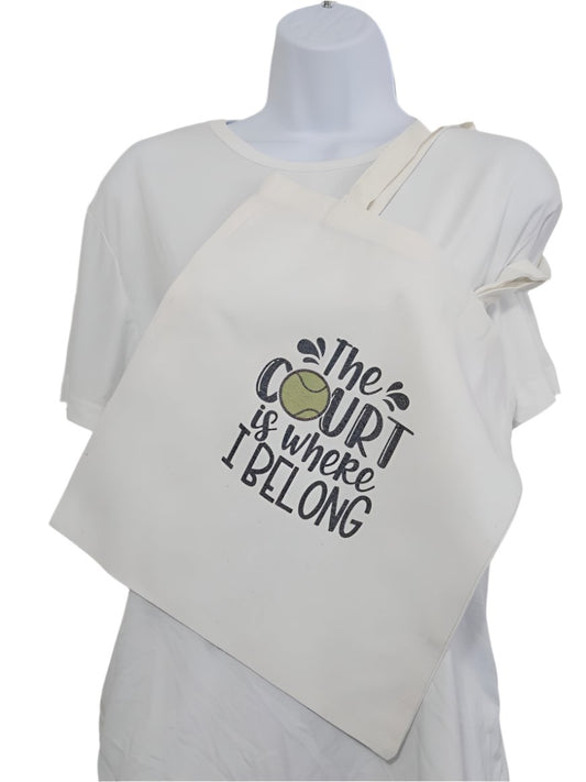 Canva Bag Vintage Style "The Court is where I Belong"