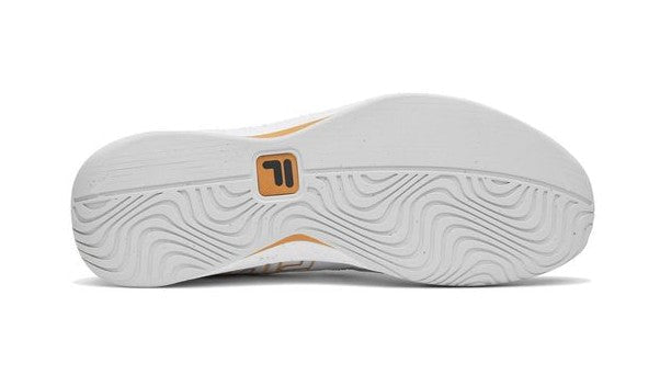 Fila Mondo Forza Men's Tennis Shoe - White/Glacier Gray/New Wheat