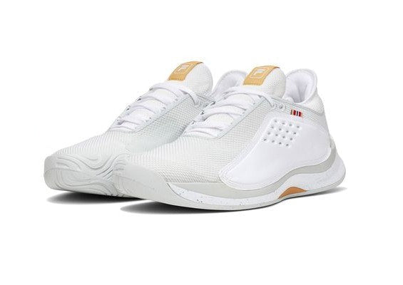 Fila Mondo Forza Men's Tennis Shoe - White/Glacier Gray/New Wheat