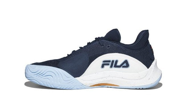 Fila Mondo Forza Men's Tennis Shoe - White/Fila Navy/Powder Blue