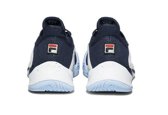 Fila Mondo Forza Men's Tennis Shoe - White/Fila Navy/Powder Blue
