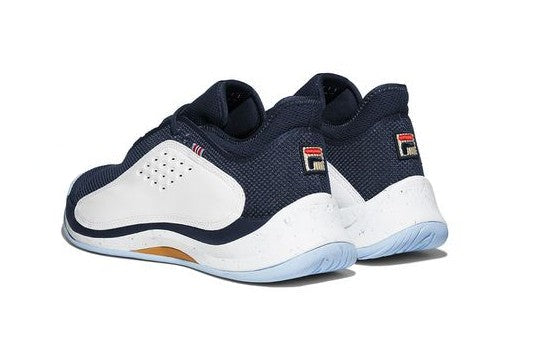 Fila Mondo Forza Men's Tennis Shoe - White/Fila Navy/Powder Blue