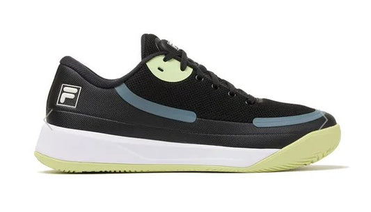 Fila Quick Ace Mens Tennis Shoe - Black/Shadow Lime/White