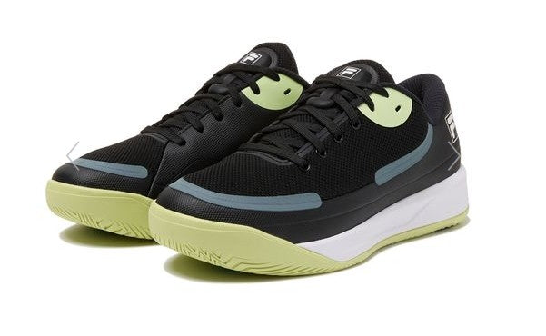 Fila Quick Ace Mens Tennis Shoe - Black/Shadow Lime/White