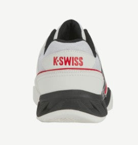 K Swiss Bigshot Light 4 Mens Tennis Shoe - Bright White/Stretch Limo/High Risk Red