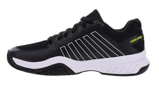K-Swiss Court Express Mens Pickleball Shoe - Black/White/Eve Primrose