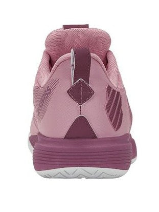 K Swiss Ultrashot Team Womens Tennis Shoe - Cameo Pink/Grape Nectar/White