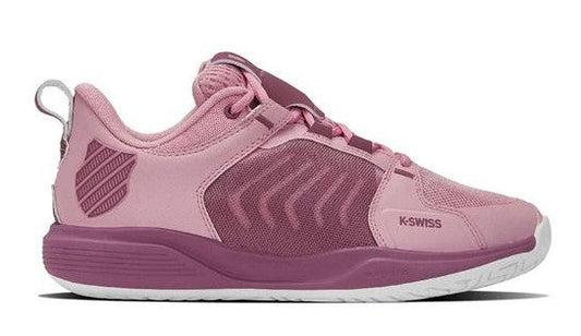 K Swiss Ultrashot Team Womens Tennis Shoe - Cameo Pink/Grape Nectar/White